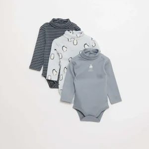 Lot de 3 bodies durable BLEU