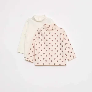 Lot de 2 sous-pull col roulé ROSE