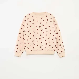 Sweat à manches longues avec imprimé ROSE
