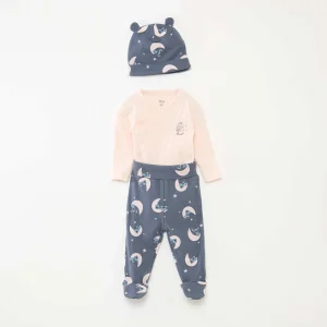 Ensemble 3 pièces body + legging + bonnet 'Disney' BLEU