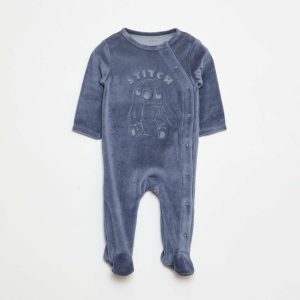 Dors-bien en velours 'Stitch' 'Disney' BLEU