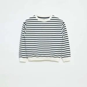 Sweat loose avec imprimé BLEU