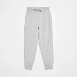 Jogging uni avec taille élastiquée GRIS