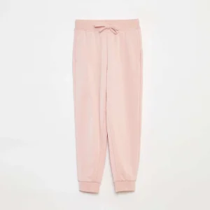 Jogging uni avec taille élastiquée ROSE
