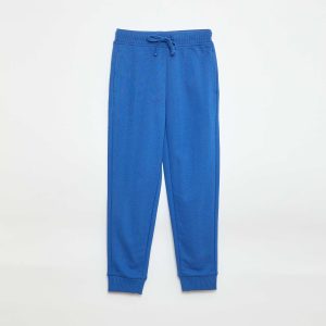 Jogging uni avec taille élastiquée BLEU