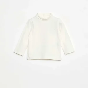 Sous-pull à col montant uni BLANC