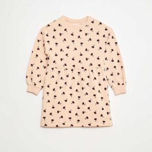 Robe à motif en molleton non-doublé ROSE