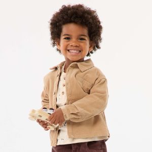 Chemise en velours côtelé BEIGE