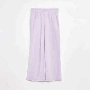 Jogging wide leg avec taille élastiquée VIOLET