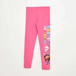 Legging imprimé en coton 'Gabby's dollhouse' ROSE
