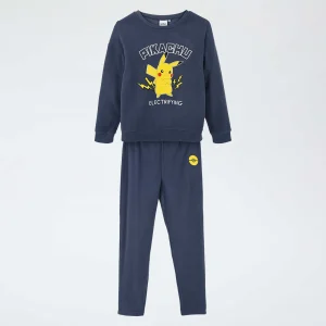 Ensemble de pyjama long 'Pokémon' en polaire - 2 pièces BLEU