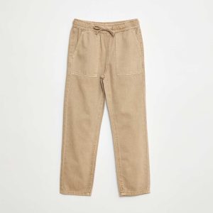 Jean à taille élastiquée BEIGE