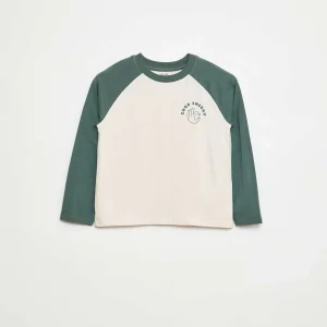 T-shirt à manches raglans VERT