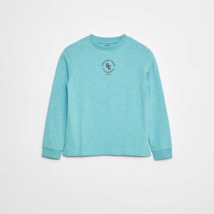 T-shirt loose imprimé skate BLEU