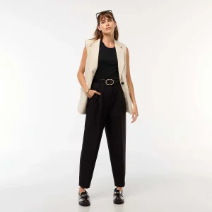 Pantalon carotte fluide NOIR