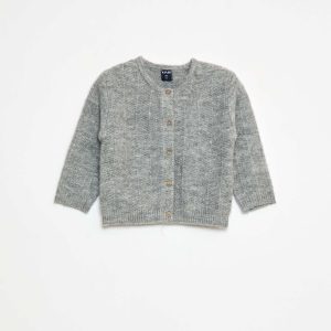 Gilet en maille tricot GRIS