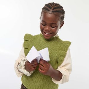 Pull avec blouse 2-en-1 VERT