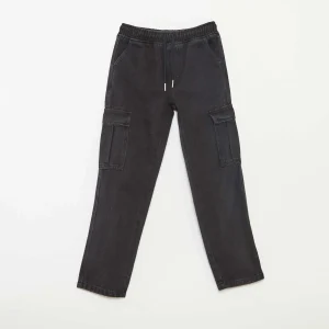 Pantalon multipoche élastiqué GRIS