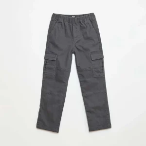 Pantalon regular multipoche GRIS