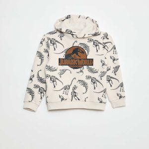 Sweat à capuche 'Jurassic World' à motif BLANC