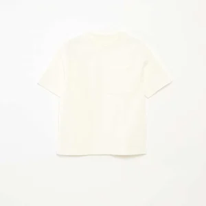 T-shirt loose en coton BLANC