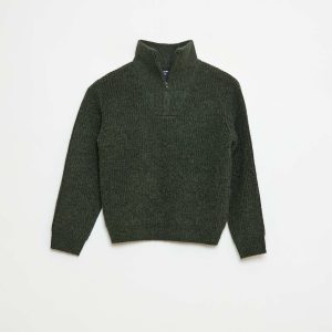 Pull chaud uni KAKI