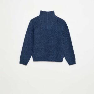 Pull chaud uni BLEU
