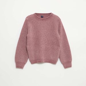 Pull épais en maille chenille ROSE