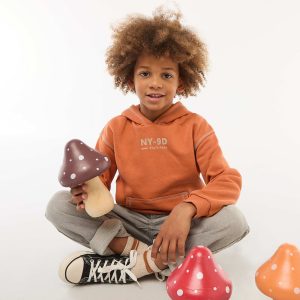 Sweat à capuche imprimé ORANGE