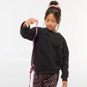 Sweat polaire fantaisie NOIR