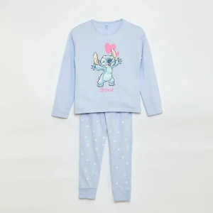 Ensemble pyjama 'Stitch' 'Disney' - 2 pièces BLEU