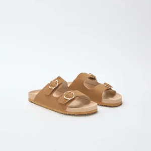 Mules double bride MARRON