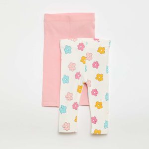 Lot de 2 leggings longs BLANC
