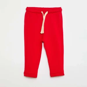Pantalon jogging en french terry ROUGE
