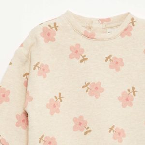 Sweat en molleton à motif BEIGE