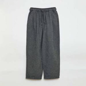 Pantalon coupe jogger en flanelle GRIS