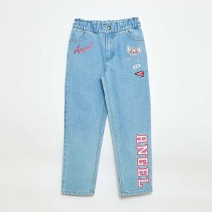 Jean imprimé 'Stitch' BLEU