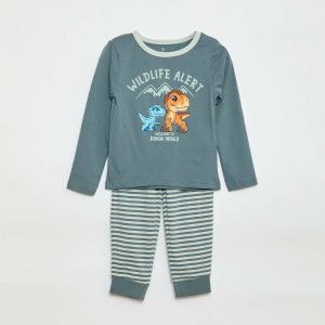Pyjama long imprimé 'Jurassic World' VERT