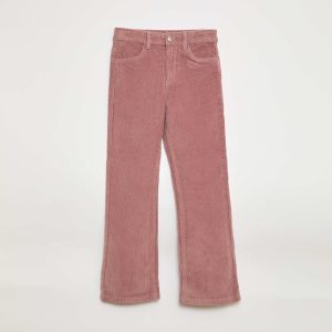 Pantalon en velours coupe flare ROSE