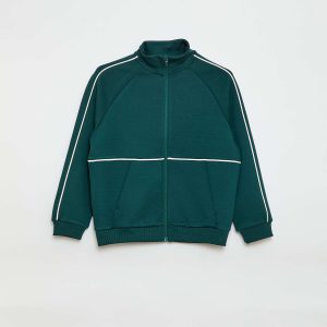 Sweat avec ouverture zippée VERT