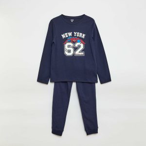 Ensemble pyjama long 'Spider-Man' 'Marvel' - 2 pièces BLEU