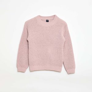 Pull en maille chenille VIOLET