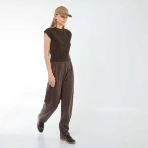 Jogging forme barrel MARRON