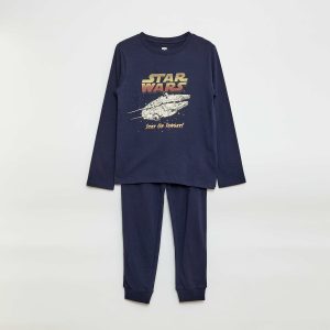 Ensemble pyjama long 'Star Wars' - 2 pièces BLEU