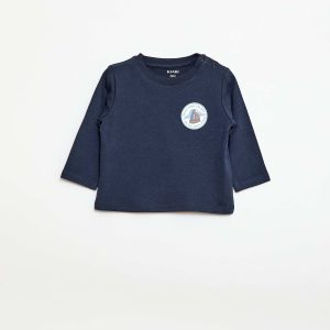 Lot de 2 t-shirts à manches courtes BLANC/BLEU