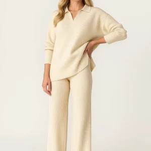 Ensemble Femme | loungewear | col polo souple pour Hiver