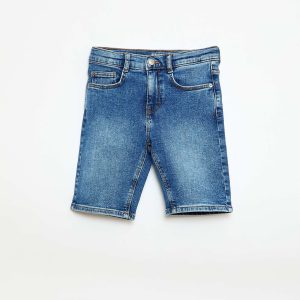 Bermuda denim slim BLEU