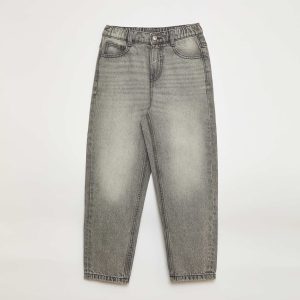 Pantalon en jean coupe confortable GRIS