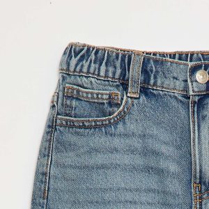 Pantalon en jean coupe confortable BLEU
