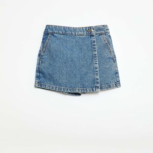 Jupe short en jean BLEU